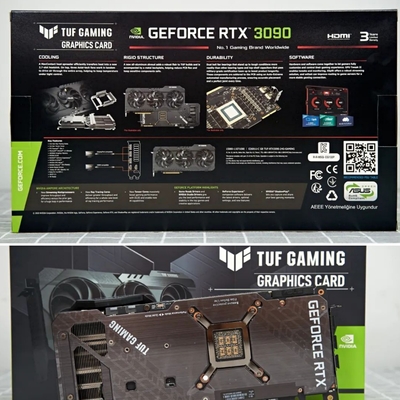 Mineração preta Rig Placa de vídeo ASUS TUF GeForce RTX 3090 de 24GB ETH
