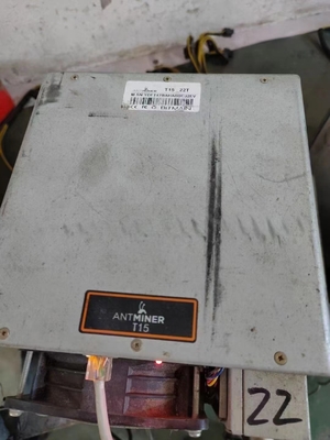 mineração de segunda mão de Bitmain Antminer T15 23TH BTC do equipamento de mineração de 1541W Cryptocurrency