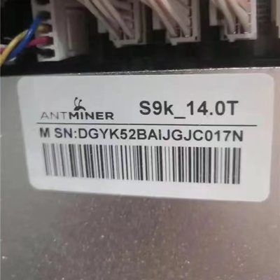 máquina de mineração de segunda mão da moeda de 1148W Asic Bitmain Antminer S9K 14T Digitas